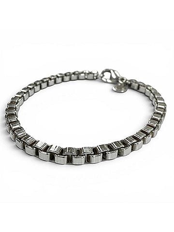 Tiffany & Co. TIFFANY&amp;Co. Tiffany Venetian 925 Chain Bracelet, Silver, Weight 15.36g, Men's/Women's Accessory (view 1)