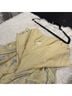 Self-Portrait Floral Yellow Silver Cocktail Dress Size 4 - photo 8