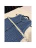Sandro Solid Blue Casual Dress Size 8 - photo 4