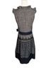 Tocca 86% Wool 13% Polyamide 1% Elastane 100% Silk 45% Acrylic 55% Wool Graphic Color Block Black Gray Active Dress Size 8 - photo 2