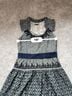 Tocca 86% Wool 13% Polyamide 1% Elastane 100% Silk 45% Acrylic 55% Wool Graphic Color Block Black Gray Active Dress Size 8 - photo 14