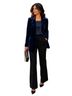 Tahari 92% Polyester 8% Spandex 100% Cotton Blue Blazer Size L - photo 2