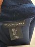 Tahari 92% Polyester 8% Spandex 100% Cotton Blue Blazer Size L - photo 5