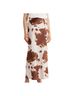 Nordstrom Animal Print Multi Color Silk Skirt Size M - photo 2