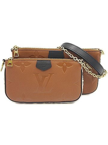 Louis Vuitton LOUIS VUITTON Louis Vuitton Multi Pochette Accessoires Monogram Empreinte Camel Wild at Heart M45839 Shoulder Bag (view 1)