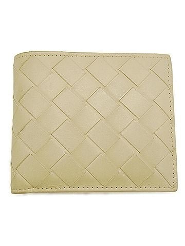 Bottega Veneta BOTTEGA VENETA Intrecciato Bifold Wallet 605722 Beige (view 1)