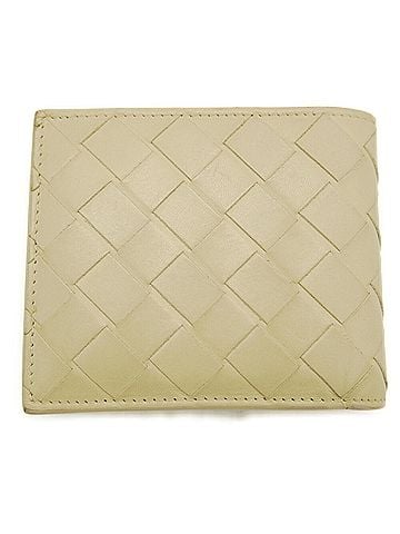 Bottega Veneta BOTTEGA VENETA Intrecciato Bifold Wallet 605722 Beige (view 2)