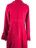Tulle 95% Cotton 5% Spandex 100% Polyester Red Trenchcoat Size M - photo 2