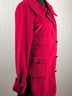 Tulle 95% Cotton 5% Spandex 100% Polyester Red Trenchcoat Size M - photo 5