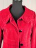 Tulle 95% Cotton 5% Spandex 100% Polyester Red Trenchcoat Size M - photo 4