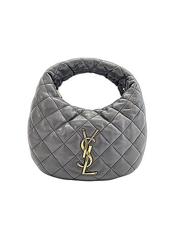 Yves Saint Laurent Yves Saint Laurent Icarino handbag, lambskin, gray. (view 1)