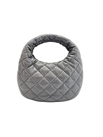 Yves Saint Laurent Yves Saint Laurent Icarino handbag, lambskin, gray. (view 2)