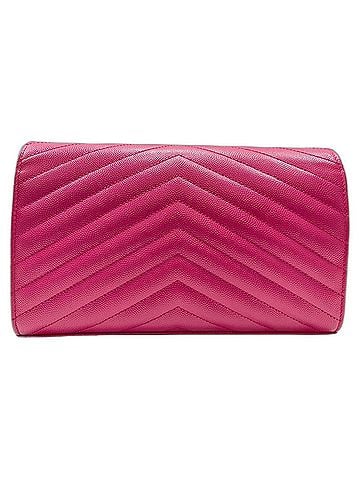 Yves Saint Laurent Yves Saint Laurent Cassandra Shoulder Bag, Leather, Pink (view 2)