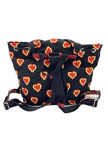 Prada Prada Heart Backpack, Nylon, Black (view 2)