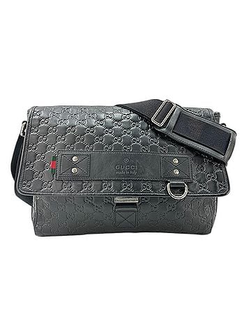 Gucci Gucci Guccissima Shoulder Bag Leather Black (view 1)