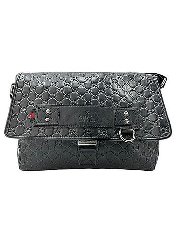 Gucci Gucci Guccissima Shoulder Bag Leather Black (view 2)