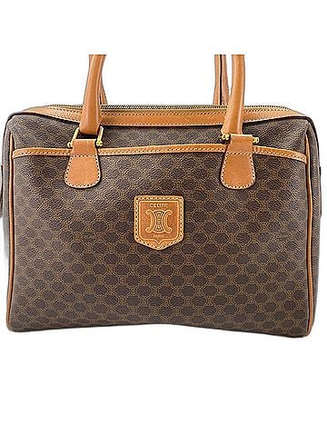 Céline Celine Mini Macadam Boston Bag, Brown (view 2)