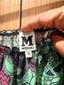 Missoni 100% Silk Floral Green Pink Blouse Size S - photo 3