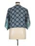 Max Studio Blue Max Studio Short Sleeve Blouse Size XL - photo 2