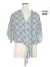 Max Studio Blue Max Studio Short Sleeve Blouse Size XL - photo 5