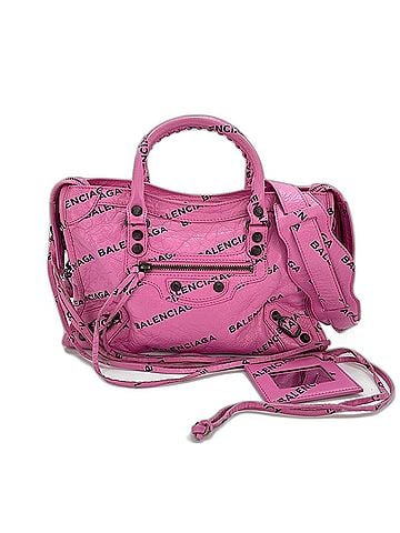 Balenciaga Balenciaga Classic City Handbag, Leather, Pink (view 1)