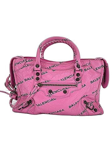 Balenciaga Balenciaga Classic City Handbag, Leather, Pink (view 2)