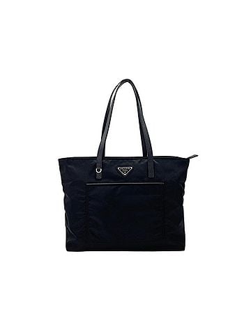 Prada Prada tote bag, nylon, black (view 1)