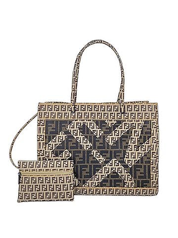 Fendi Fendi Zucca Zucchino Tote Bag, Brown (view 1)