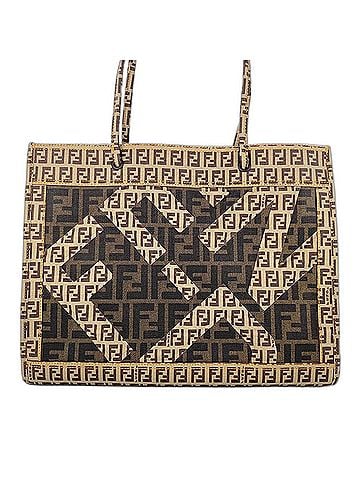 Fendi Fendi Zucca Zucchino Tote Bag, Brown (view 2)