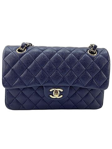 Chanel Chanel Matelassé 23 Double Flap Shoulder Bag, Navy (view 1)