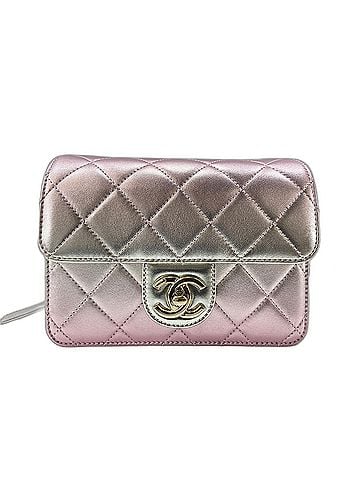 Chanel Chanel Mini Matelassé Shoulder Bag, Lambskin, Pink (view 2)