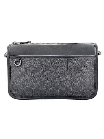 Coach Coach Heritage Convertible Crossbody Signature Canvas 2-Way Shoulder Bag, Black (view 2)