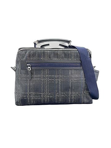 Christian Dior Christian Dior satchel shoulder bag, perforated leather, black. (view 1)
