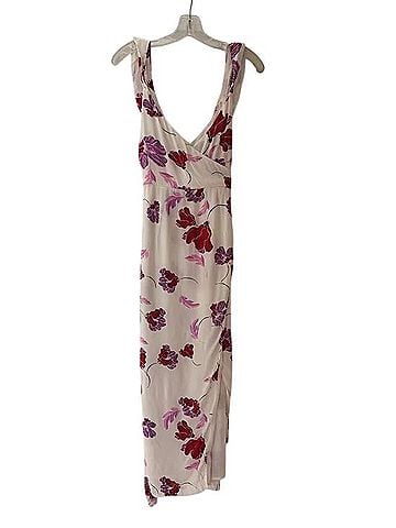 Bardot Cream Floral Wrap Maxi Dress Casual Dress (view 1)