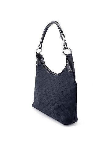 Gucci Gucci Shoulder Bag GG Canvas Leather 115003 GUCCI Black Handbag Women's (view 2)