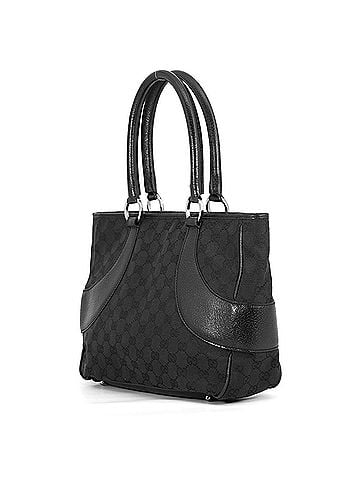 Gucci Gucci tote bag GG canvas 113011 GUCCI black handbag (view 2)