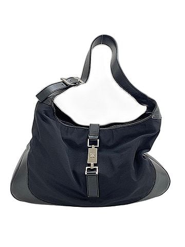 Gucci Gucci Jackie Shoulder Bag, Nylon, Black (view 1)