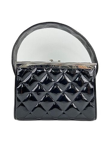 Chanel Chanel Matelassé Handbag, Enamel, Black (view 2)