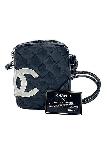 Chanel Chanel Cambon Line Small Shoulder Bag, Lambskin, Black (view 1)