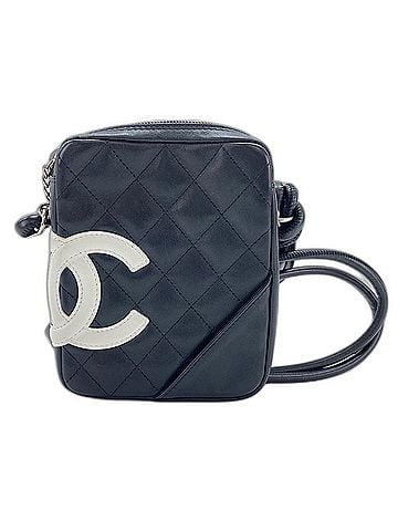 Chanel Chanel Cambon Line Small Shoulder Bag, Lambskin, Black (view 2)