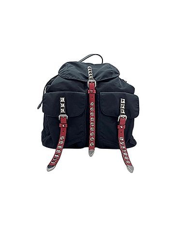 Prada Prada NEW VELA Backpack, Nylon, Black (view 1)