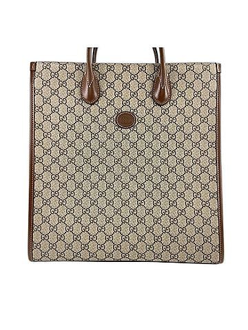 Gucci Gucci Interlocking G 2-Way Tote Bag, Brown (view 1)