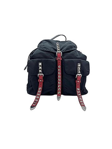 Prada Prada NEW VELA Backpack, Nylon, Black (view 1)