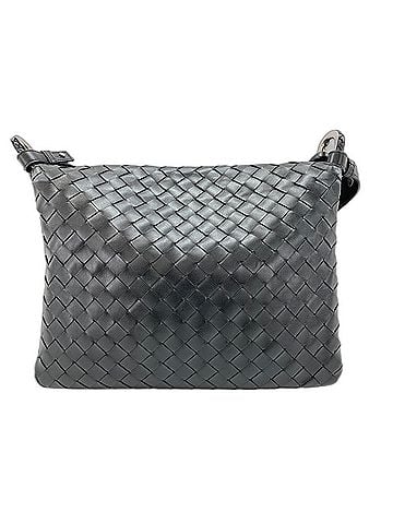 Bottega Veneta Bottega Veneta Messenger Bag, Leather, Black (view 2)