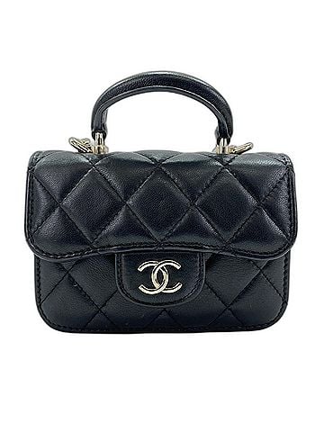 Chanel Chanel Matelassé Shoulder Bag, Lambskin, Black (view 1)
