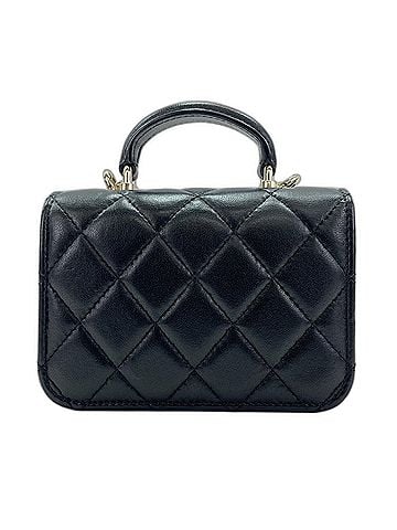 Chanel Chanel Matelassé Shoulder Bag, Lambskin, Black (view 2)