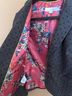 Boden 98% Wool 2% Linen 100% Polyester Polka Dots Gray Black Blazer Size 6 (petite) - photo 9
