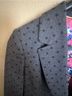 Boden 98% Wool 2% Linen 100% Polyester Polka Dots Gray Black Blazer Size 6 (petite) - photo 13