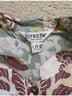 Citron 100% Silk Paisley Floral Green Yellow 3/4 Sleeve Blouse Size 0X - photo 3