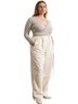 OZMA 100% Cotton Ivory Casual Pants One size - photo 1